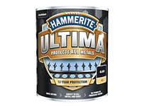 Hammerite Ultima Matt Metal Paint - 750ml - Black, (Pack of 1), HMMUMMBL750