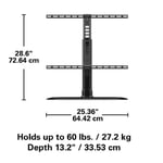 SANUS FTVS1 Universal 32 - 65 inch TV Pedestal Stand With Swivel Movement