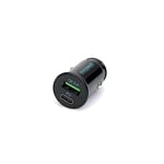 OVERMUST 36W Car Charger - Charger with PD and QC 3.0 USB Ports to recharge iPhone 14, 13, 12 Pro Max, Samsung, Huawei, iPad, MacBook, AirPods etc