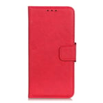 for Nokia 1.3 Phone Case Shockproof Litchi Pattern Leather Wallet Flip Folio Case with [Card Holder] [Kickstand] Soft TPU Inner Shell Magnetic Closure Full Protective Cover for Nokia 1.3 - Red