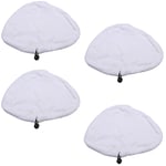 4 x Vax S87-CX1-B, S87-T1-B Steam Mop Hard Floor Microfibre Cleaning Pads Covers