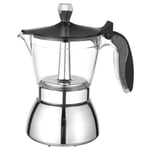 1X(Moka Pot, 4 Cup Stovetop Espresso Maker -Cuban Coffee Percolator Machine 1)