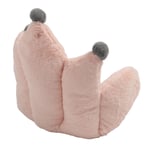 (Pink) Office Chair Cushion Semi Enclosed Crown Shape Floor Cushion Pad
