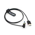 Cable HDMI 8K 2.1 haute vitesse pour Atomos Ninja V Moniteur HDMI droit vers vers le bas Cordon pour Z CAM E2, pour Sony FS5 | FS7| Cam¿¿ras A7S3 39,4 pouces | 1M