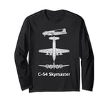 Douglas C-54 Skymaster plane c 54 plane c-54 airplane Long Sleeve T-Shirt