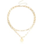 Nya smycken kreativa enkelt halsband Necklace  choker Guld