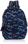 Kipling Seoul S, Small Backpack with Laptop Protection 13 Inch, 35 cm, 14 L, Fun Ocean PRT