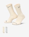 Nike Everyday Plus Cushioned Crew Socks (2 Pairs)