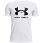 Under Armour Sportstyle Logo Trenings T-skjorte Barn - Hvid - str. 164 - 176