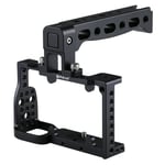 XIAOSONG-Stabilizer - Camera Cage Handle Stabilizer for Sony A6300 / A6000(Black) (Color : Black)