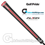 Golf Pride Tour Velvet ALIGN Grips - Black / Red / White x 13