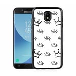 Samsung Galaxy J3 (2017) Soft Case (svart) Brush Crown