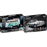Playmobil 70826 Volkswagen T1 Camping Bus, Light Blue Surfer Van, Special Edition for Fans and Collectors, For Ages 5-99 70578 - James Bond Aston Martin DB5 - Goldfinger