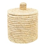 A World of Craft - Palm kurv med lokk 13x15 cm natur