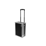 Flightcase trolley kuffert. Skillerum. Sort. 55 x 38 x 26 cm.