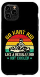 iPhone 11 Pro Funny Go Kart Racing Kids Boy Girl Karting Go Kart Racer Case