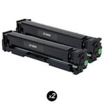 CF400X 201X Cartouche de toner compatible avec Imprimante HP Color Laserjet Pro M252dw/M252n, Noir - Lot de 2