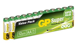 "GP Super Alkaline AA-batteries, 15A/LR6, 12-pac"