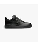 Nike Unisex Air Force 1 '07 Trainers Black/Black Leather - Size UK 9 Black