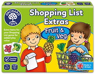Orchard Toys Shopping List Extras Pack - Fruit & Veg Educational Game for Kids, Add On Pack to Shopping List, Age 3-7, Toddlers.