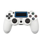 TURPOW PS4 Controller Wireless, Replacement for Playstation 4 Controller, PS4 Remote Controller, Compatible with Playstation 4/Pro/Slim/PC/Smart TV and Laptop, White