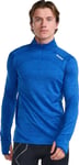2XU Men's Ignition 1/4 Zip M, Surf/Silver Reflective M male