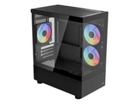 Aerocool Viewport Mini Tårn Micro Atx Ingen Strømforsyning Sort