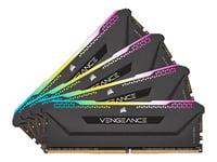 CORSAIR Vengeance RGB PRO SL - DDR4 - kit - 128 Go: 4 x 32 Go - DIMM 288 broches - 3200 MHz / PC4-25600 - CL16 - 1.35 V - mémoire sans tampon - non ECC - noir
