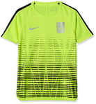 Nike Boys Dri-Fit Squad Neymar Football Top, Volt/Black/Reflective Silver, Large