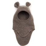HUTTEliHUT TEDDY balaclava wool fleece bear ears – cocoa brown - 4-6år