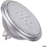 QPAR111 GU10, LED-ljuskälla silver 7W 3000K CRI90 25°