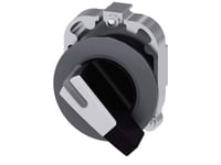 Strömbrytare 30Mm Rund Metall Matt Vit