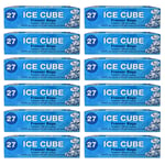 TidyZ 27 Disposable Ice Cube Bags Clear Fridge Freezer Plastic Bags BBQ Party (324 Bags)