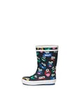 Aigle Lolly Pop Play2 Rain Boot, Multicolor Monsters, 9 UK Child