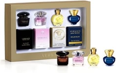 Versace Ladies 4 X 5Ml Miniature Gift Set: Crystal Noir, Bright Crystal, Eros Po