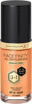 Max Factor Facefinity 3-In-1 All Day Flawless Liquid Foundation, SPF 20 - 90 Amb