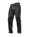 Mens Relaxed-Fit Cargo Pants Military Trousers Camo Combat Work Pants Tactical Trousers with Multi Pocket Outdoor Hiking Trousers Multi-colored M