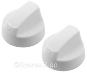 2 X BUSH GORENJE PROLINE & FRIGIDAIRE Cooker Oven Hob White CONTROL KNOBS