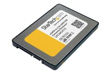 StarTech.com 2.5in SATA to Mini SATA SSD Adapter Enclosure - Mini PCIe ssd Adapter - SATA to mSATA - Mini PCIe SATA (SAT2MSAT25) - lagringspakning - SATA