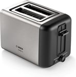 Bosch DesignLine TAT3P420GB 2 Slot Stainless Steel Toaster with Silver