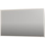 Sanibell Ink SP19 speil med lys, dimbar, duggfri, matt hvit, 140x80 cm
