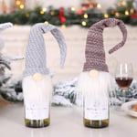 New Year Christmas Wine Bottle Cap Dust Cover Party Santa Claus A