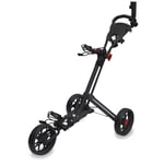 FastFold Easyglide Smart Fold 3 Wheel Push Golf Trolley Black
