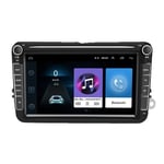 Bilradio GPS, Kompatibel med VW/Volkswagen/Golf 4 5/Polo/Tiguan/Passat/Leon, Autoradio skoda octavia 2 Din, V3 1 16G bilspel Cam