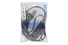 DELTACO - strömdelare - IEC 60320 C20 till power IEC 60320 C13 - 1 m