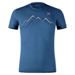 Montura Kortärmad T-shirt Merino Skyline Blå M Man