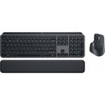 Logitech MX Keys S Combo -tangentbord och mus med handledsstöd, grafitgrå