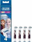 4 Oral-B Stages Kid Disney Frozen Replacement Heads Children Electric Toothbrush
