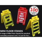 MakeIT Sign: Beware Of The Cat, Awesome Mini Floor Stands, Fun Multifärg