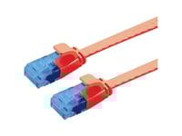 Value Value Patchkabel Utp, Cat.6A (Class Ea), Extra Plat, Rood, 0,5 M
